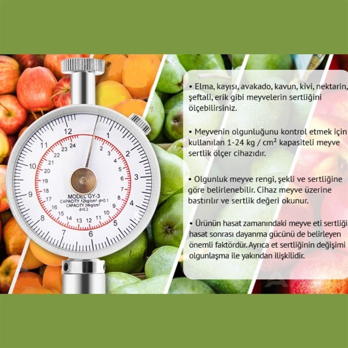 Loyka GY-3 Meyve Sertliği Ölçer Penetrometre | zoofarm.com.trLoyka GY-3 Meyve Sertliği Ölçer Penetrometre TÜM ÖLÇÜM CİHAZLARILOYKA zoofarm