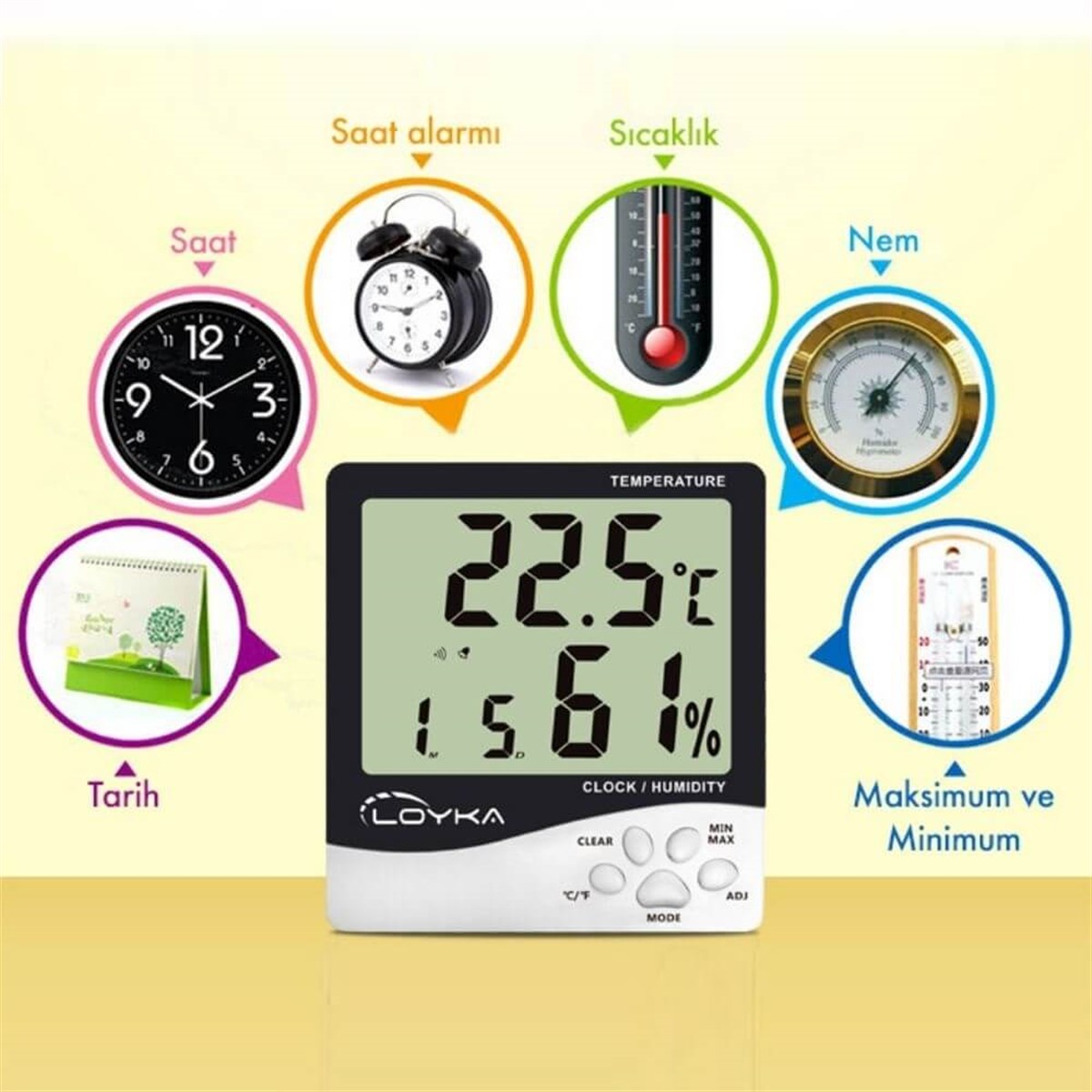 Loyka H100 Plus Sıcaklık ve Nem Ölçer | zoofarm.com.trLoyka H100 Plus Sıcaklık ve Nem Ölçer TÜM ÖLÇÜM CİHAZLARILOYKA zoofarm