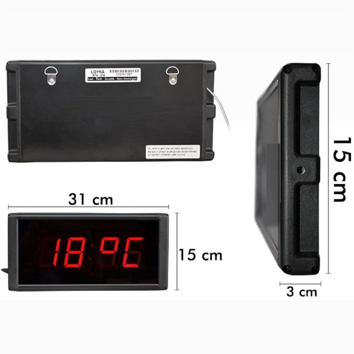 Loyka ST-574 Işıklı Termometre Saat | zoofarm.com.trLoyka ST-574 Işıklı Termometre Saat TÜM ÖLÇÜM CİHAZLARILOYKA zoofarm