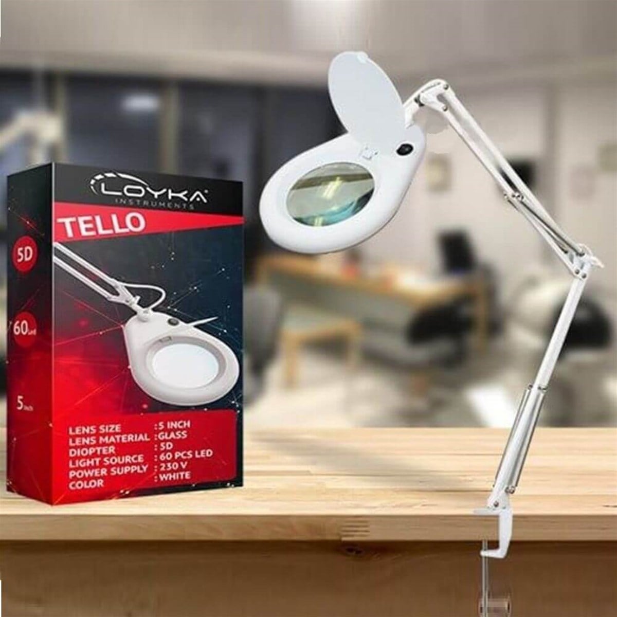 Tello Led Işıklı Masa Bağlantılı Büyüteç 5X | zoofarm.com.trTello Led Işıklı Masa Bağlantılı Büyüteç 5X TÜM ÖLÇÜM CİHAZLARILOYKA zoofarm