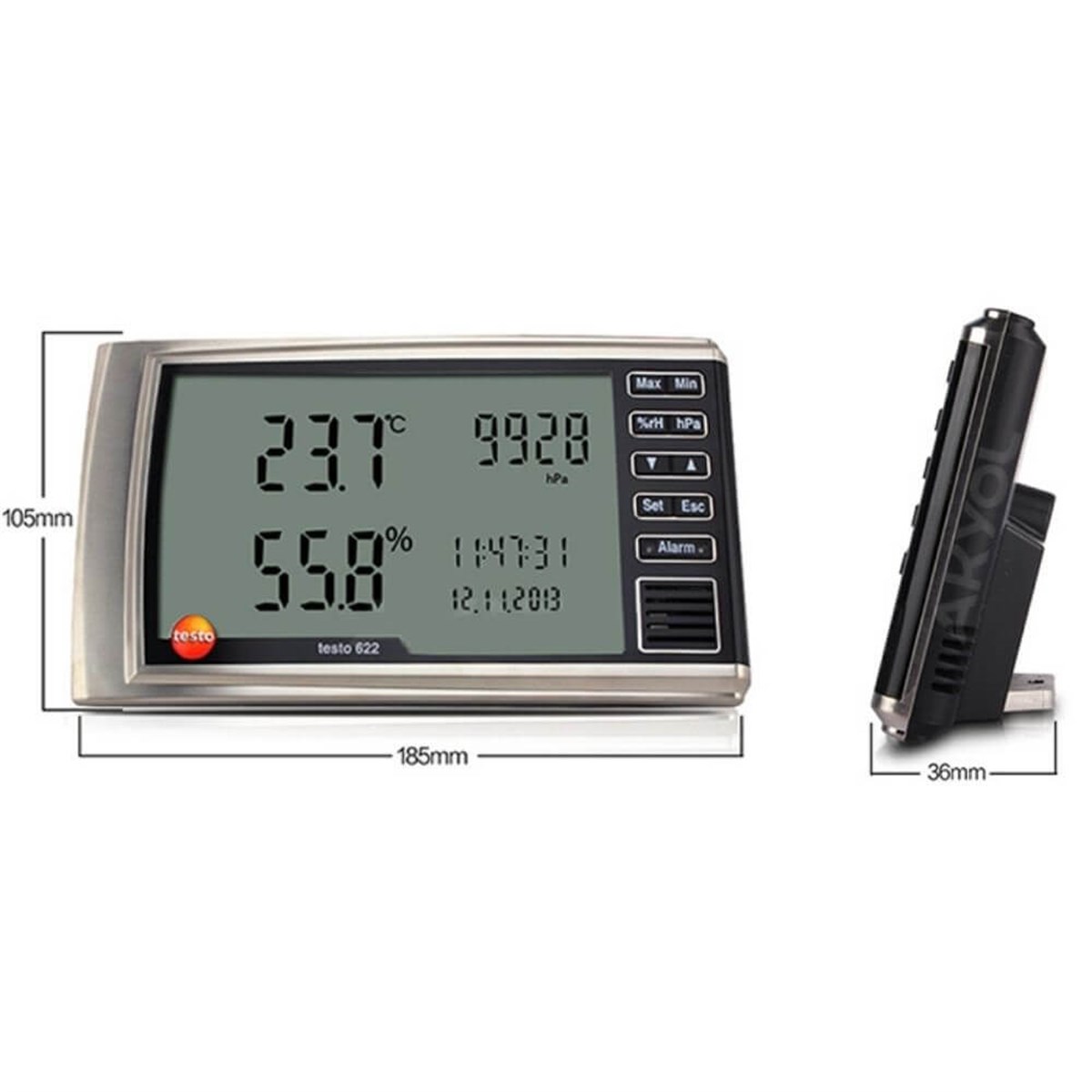 Testo 622 Nem Sıcaklık ve Basınç Ölçer (ALARMLI) | zoofarm.com.trTesto 622 Nem Sıcaklık ve Basınç Ölçer (ALARMLI) TÜM ÖLÇÜM CİHAZLARITESTO zoofarm