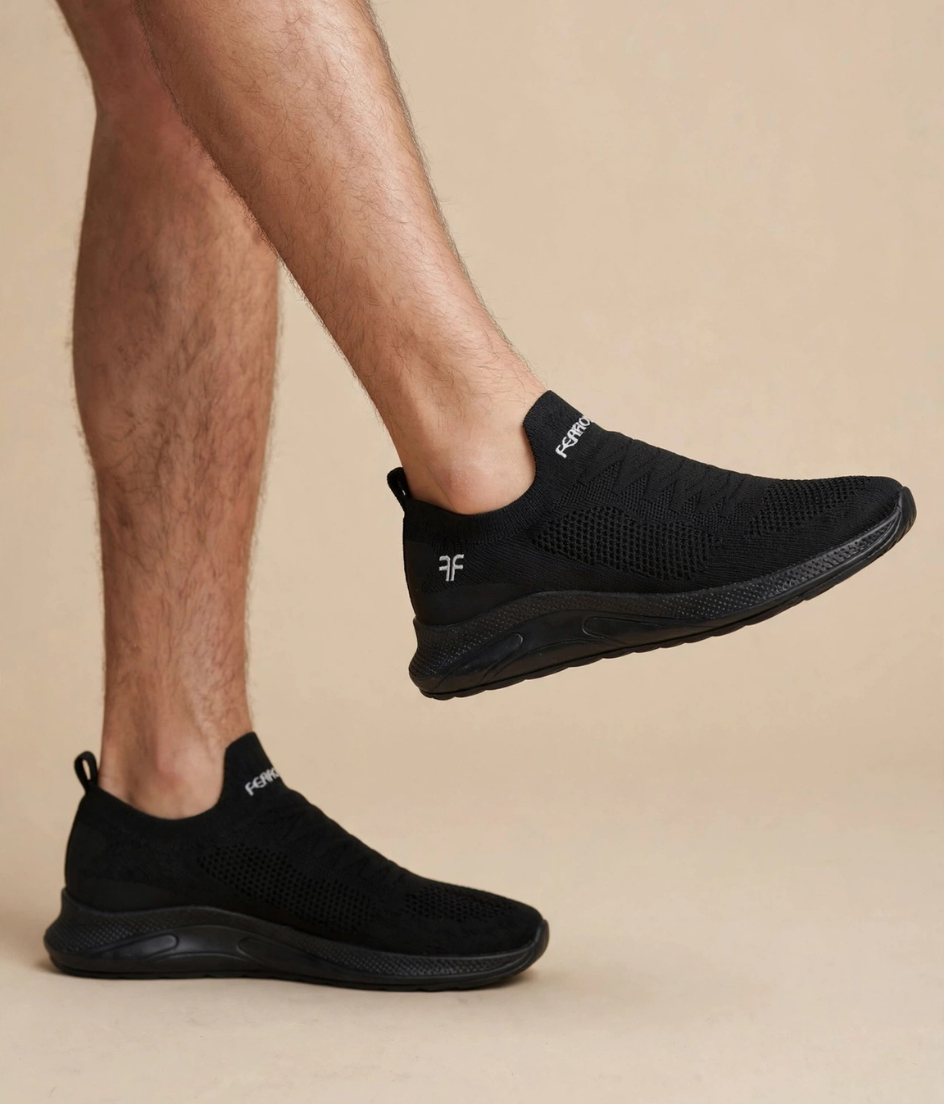 Effort Free Siyah Triko Erkek Spor Ayakkabı Sneaker