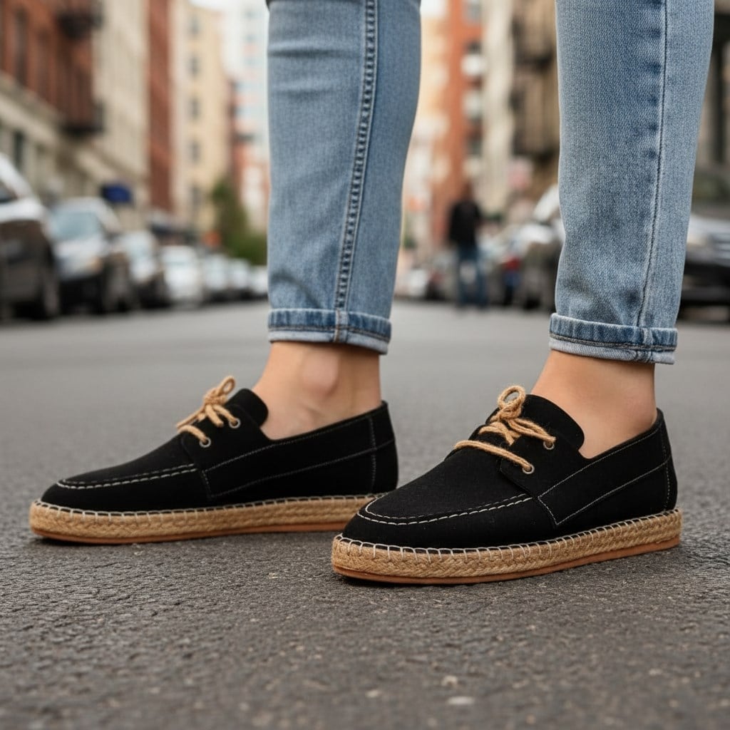 Espadril Siyah for Men Günlük Ayakkabı