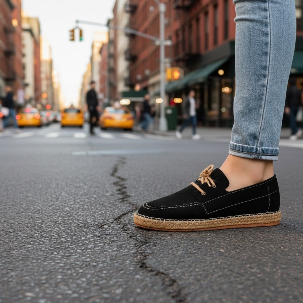 Espadril Siyah for Men Günlük Ayakkabı