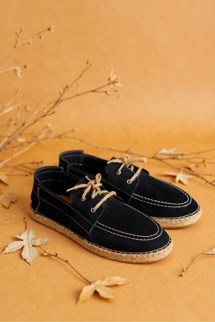 Espadril Siyah for Men Günlük Ayakkabı