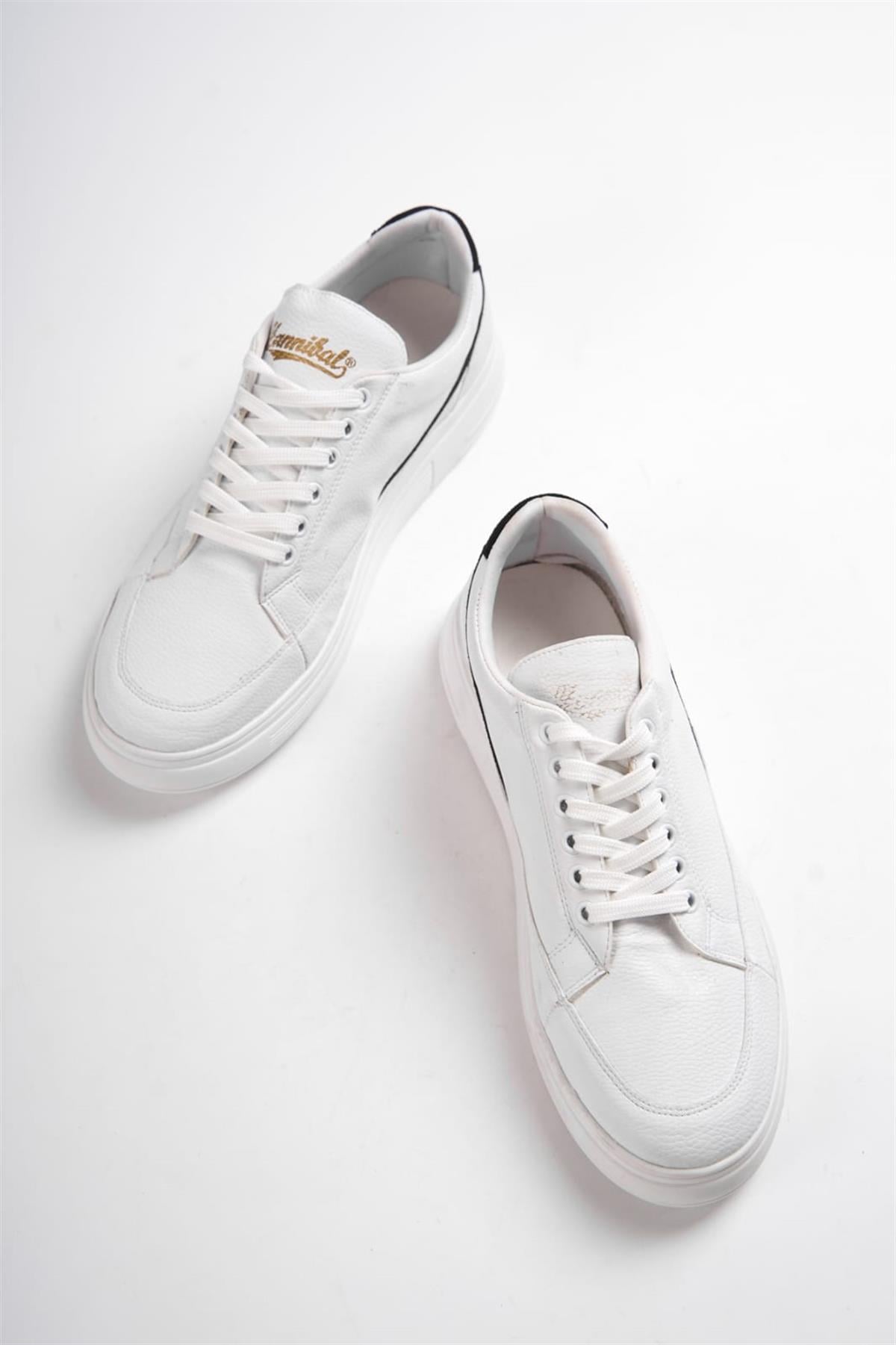 Gwen HH Code-I Beyaz Yeşil Sırt Çizgi Sneaker