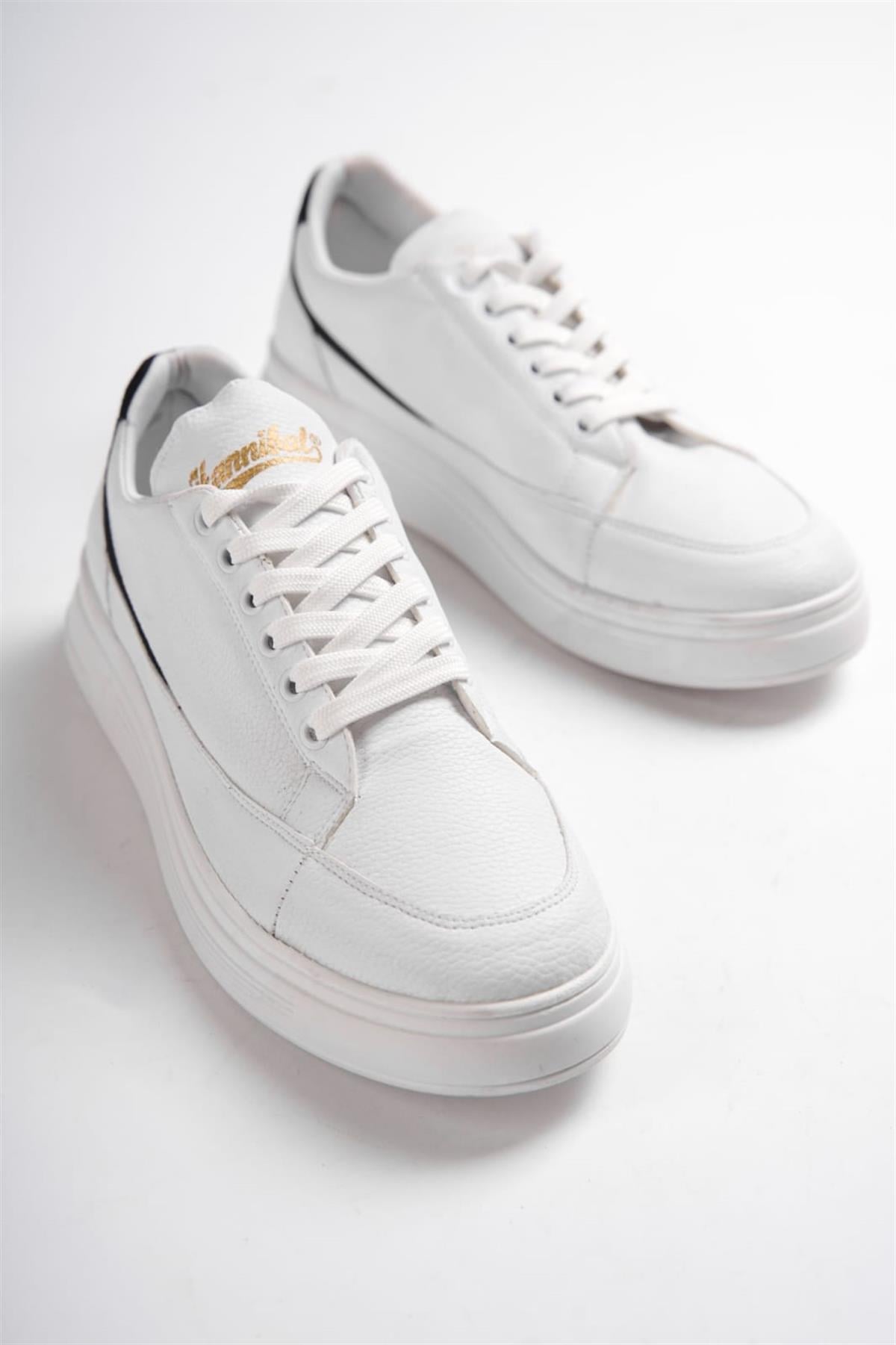 Gwen HH Code-I Beyaz Yeşil Sırt Çizgi Sneaker