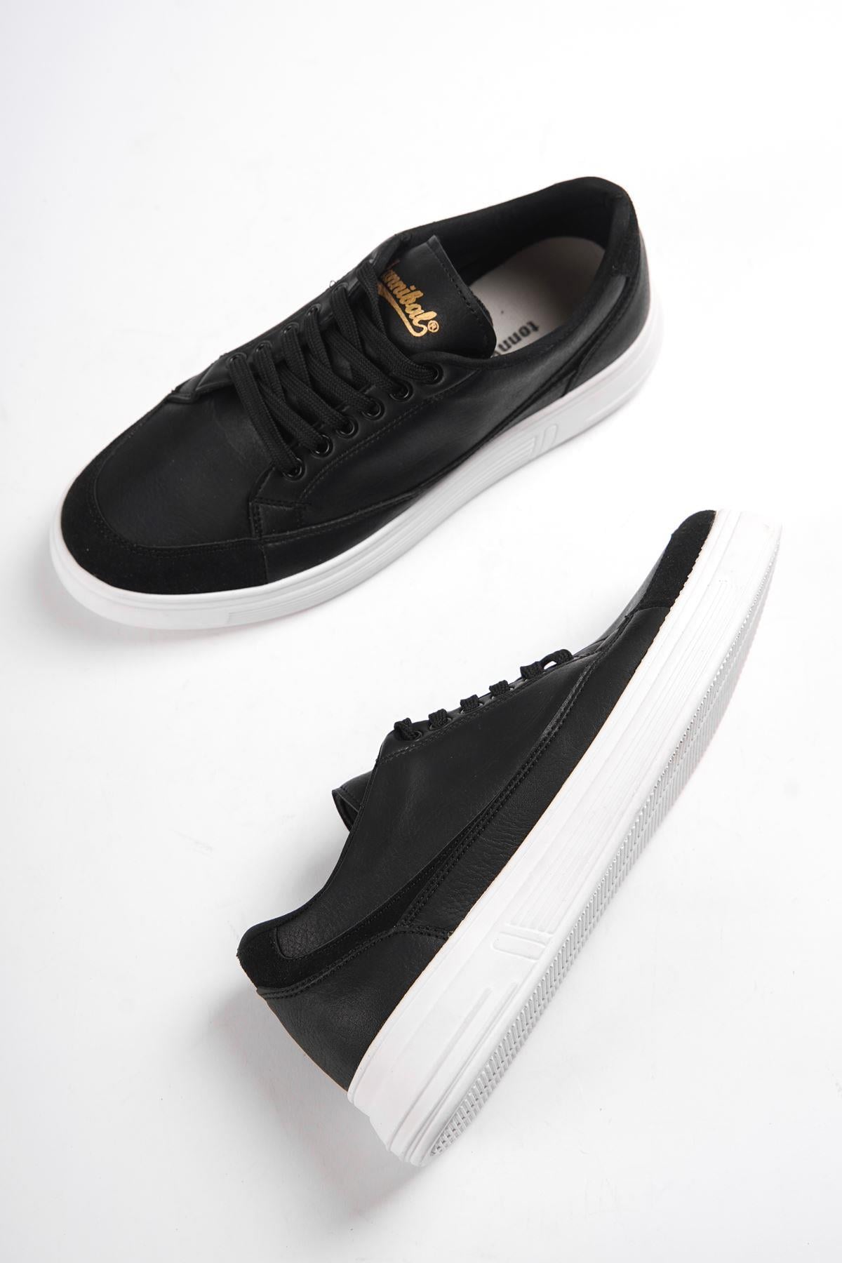 Gwen HH Code-I Beyaz Siyah Sırt Çizgi Sneaker