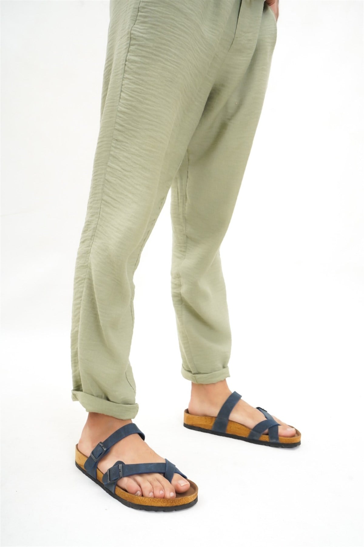 Unisex Gwenliza Relaxcomfort Lacivert Terlik 