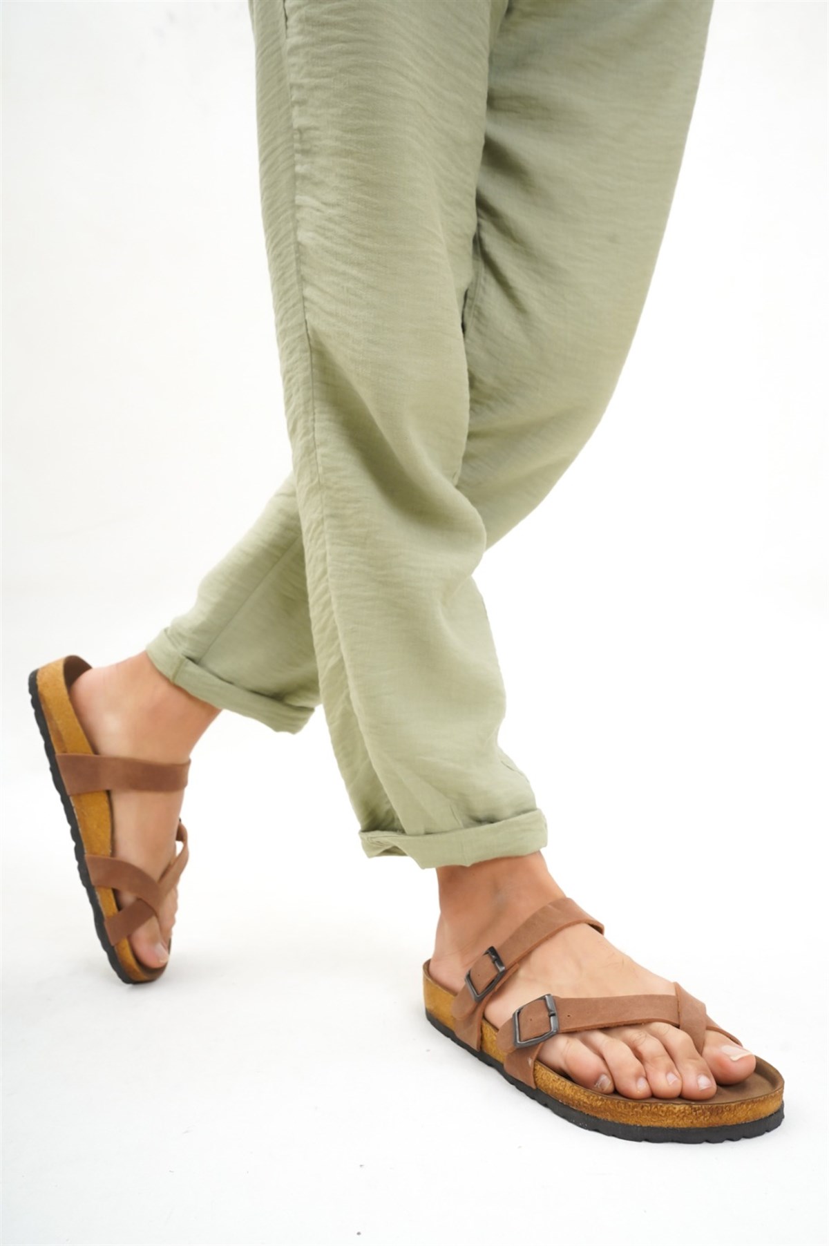 Unisex Gwenliza Relaxcomfort  Taba Terlik 