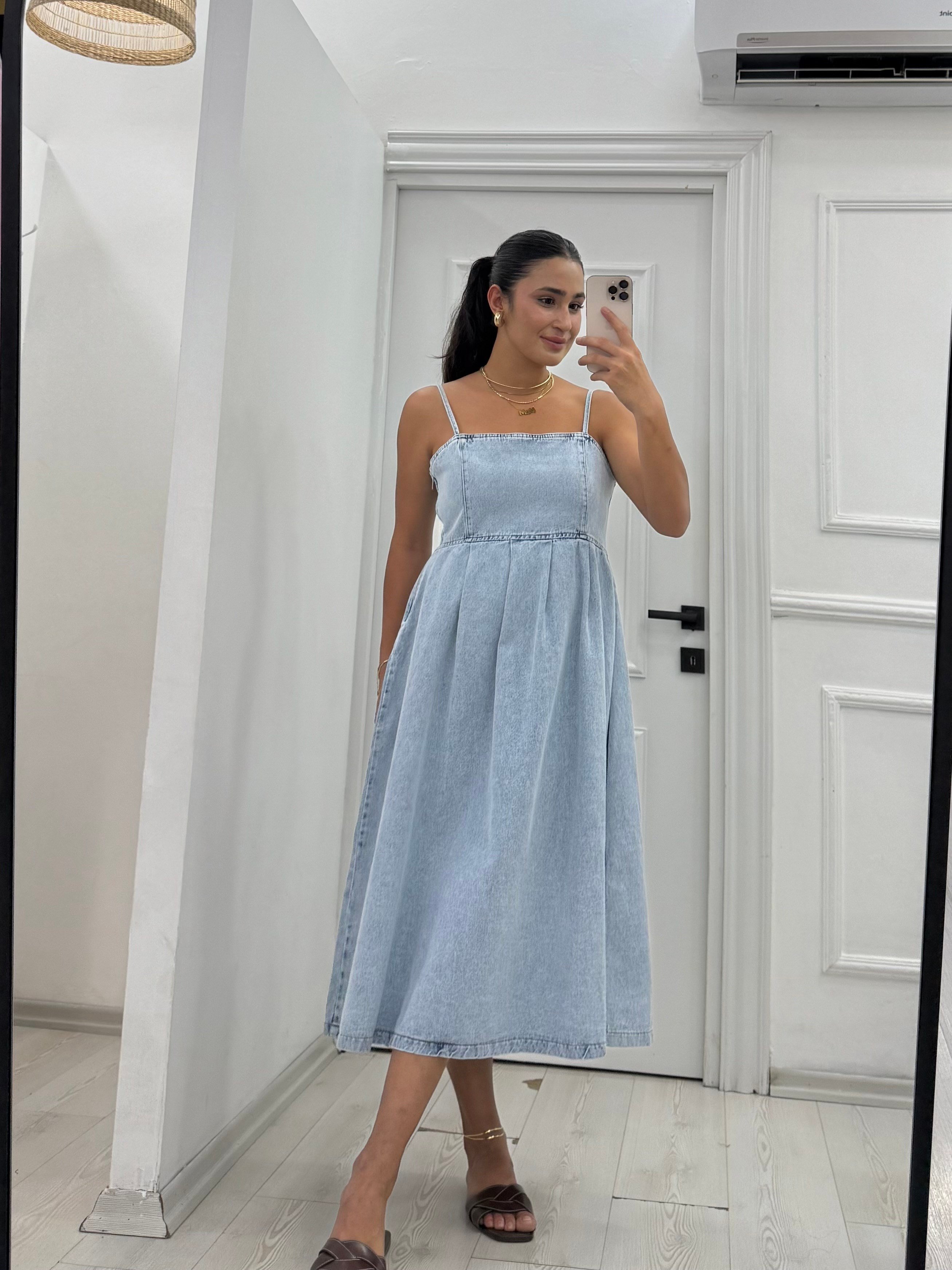  Denim Çan Elbise