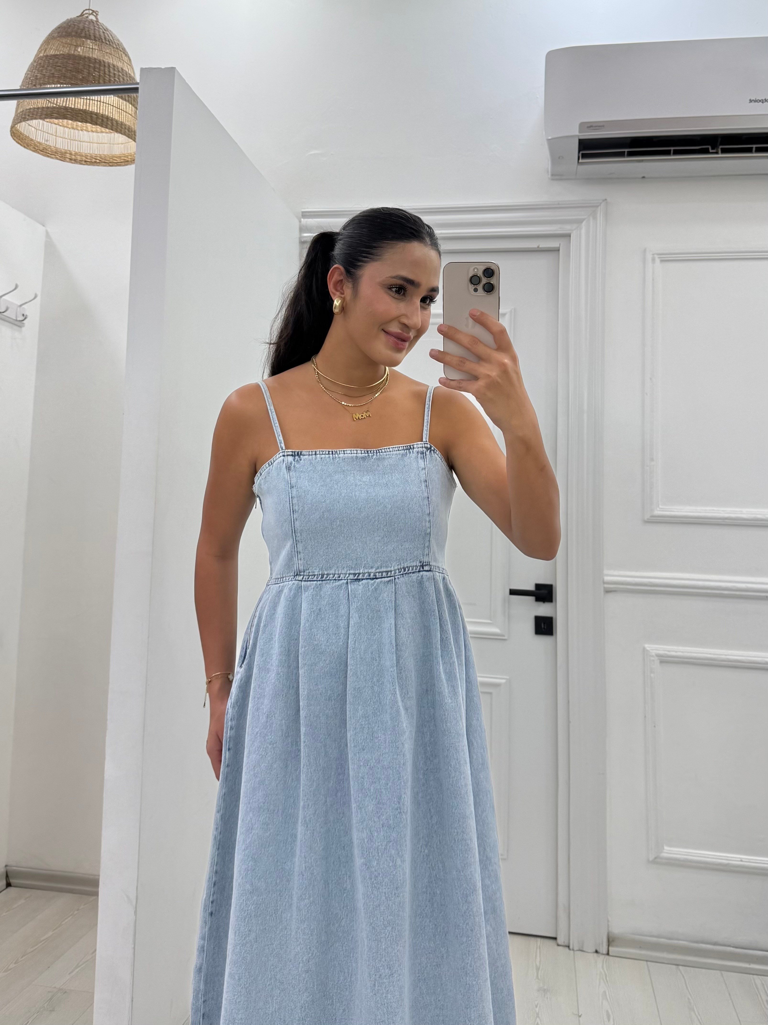  Denim Çan Elbise