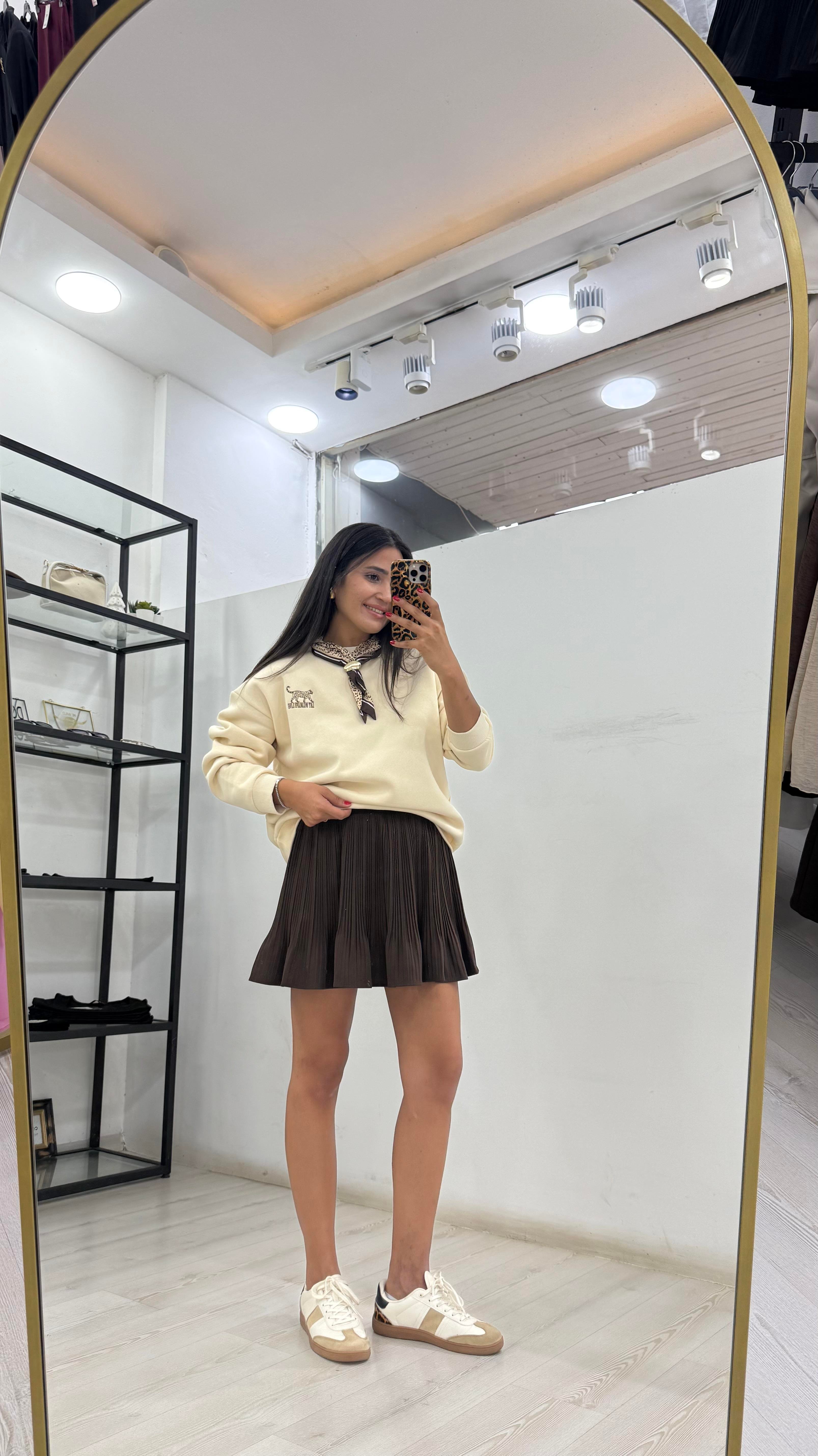 Fular Detaylı Sweatshirt