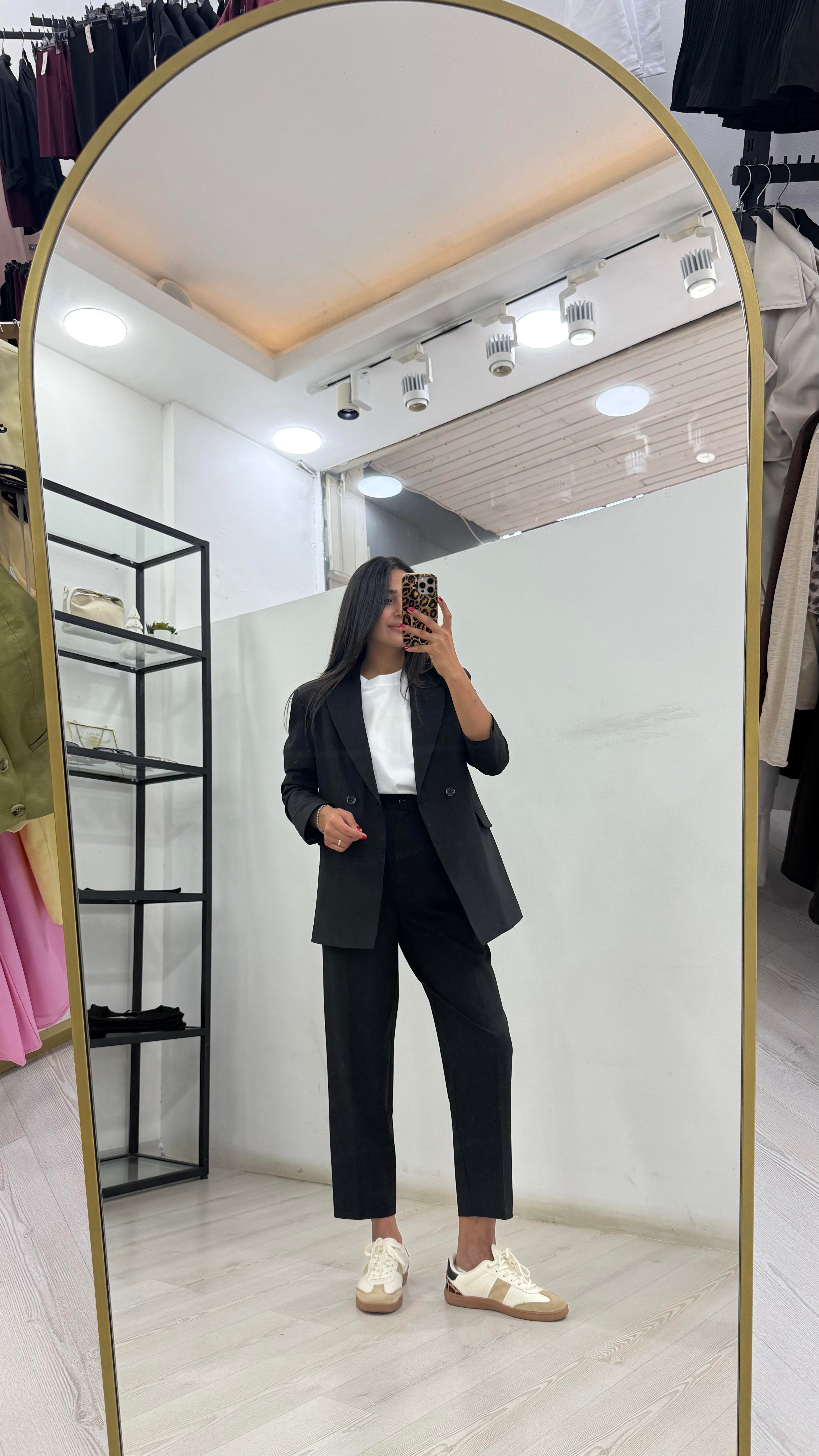 Siyah Blazer Pantolon Takım 
