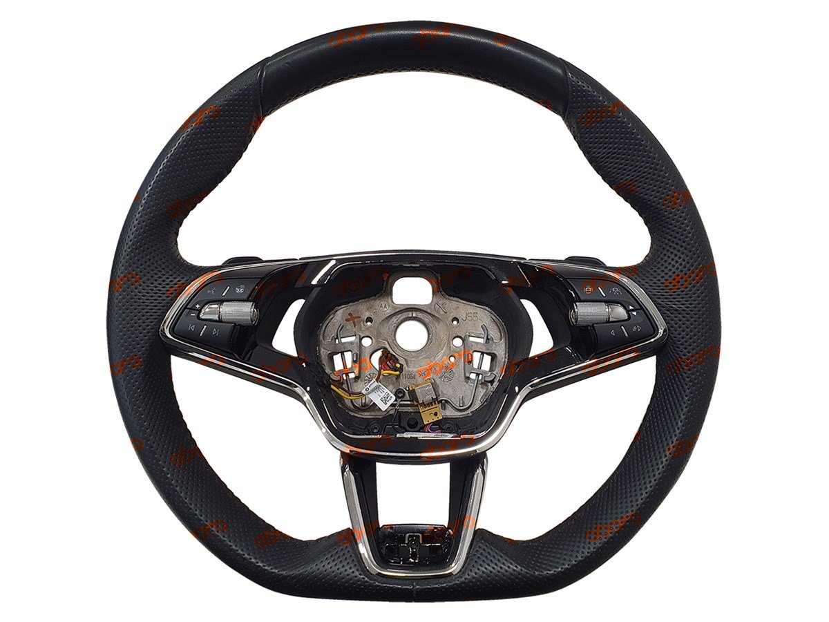 5E3419093AR SKODA YENİ TİP ISITMALI F1'Lİ SPOR DİREKSİYON SİMİDİ VE AIRBAG