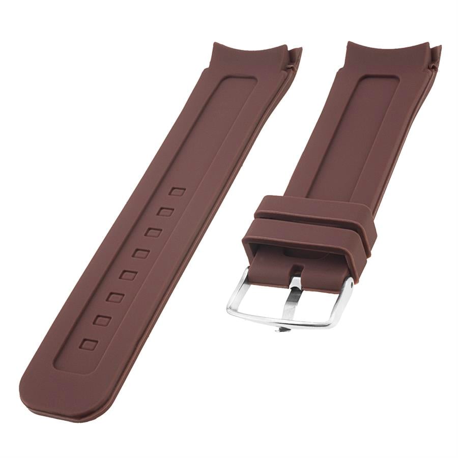  Armani Uyumlu S01A1-AK Açık Kahve Silikon Saat Kordonu 