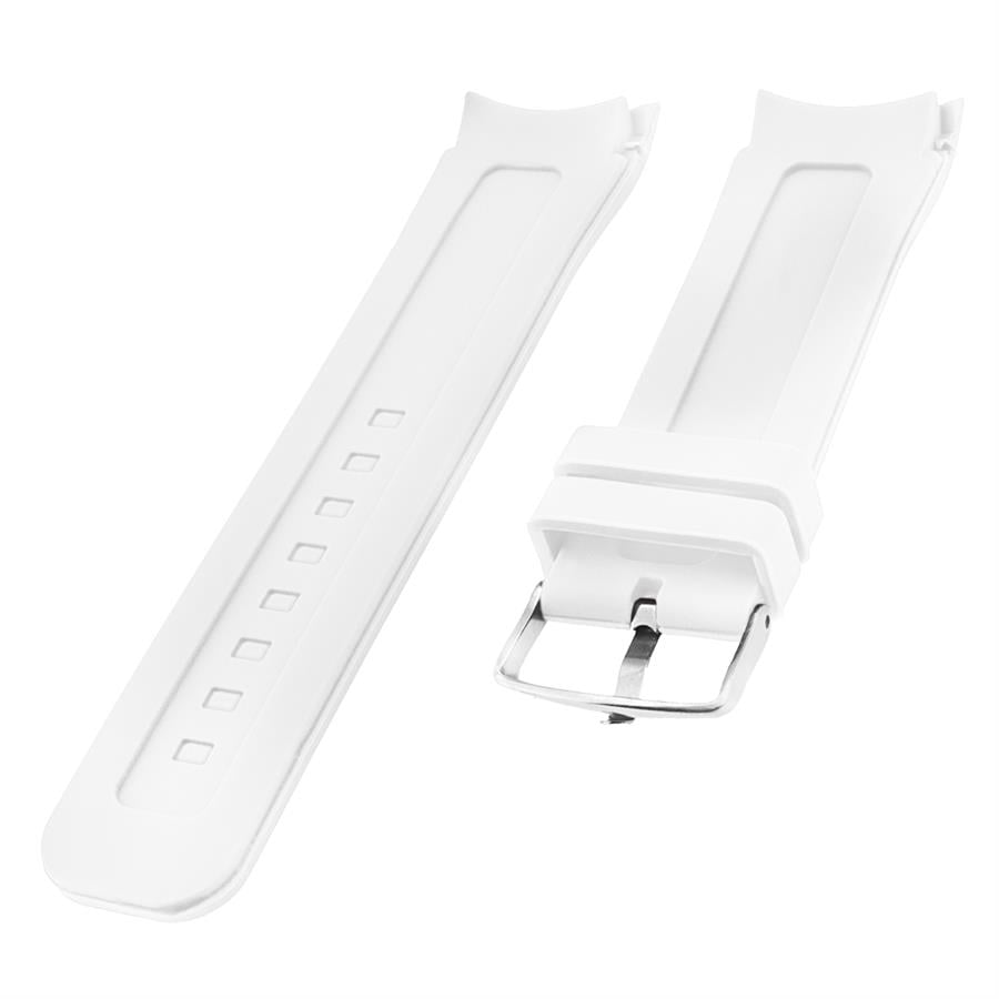  Armani Uyumlu S01A1-W Beyaz Silikon Saat Kordonu 