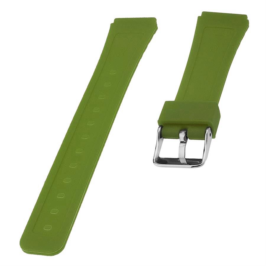  Casio F91 Uyumlu 18X16MM Yeşil Silikon Saat Kordonu S02F91W-G