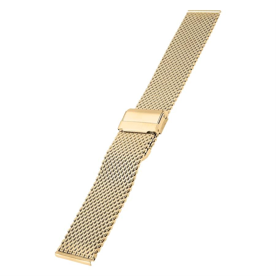  Cobra M16KH-G Kalın Hasır Gold Renk Paslanmaz Çelik Saat Kordonu