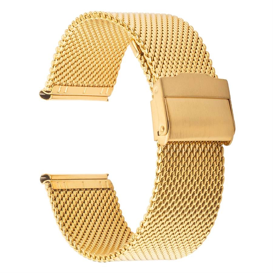  Cobra M16KH-G Kalın Hasır Gold Renk Paslanmaz Çelik Saat Kordonu