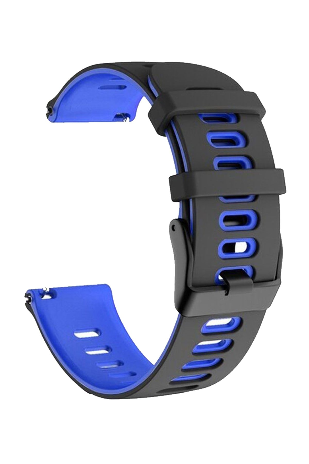 20mm-22mm Saat Uyumlu Çift Renk Silikon Saat Kordonu Kayışı A56