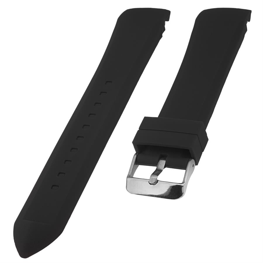 Armani uyumlu S01A80-B Siyah Silikon Saat Kordonu