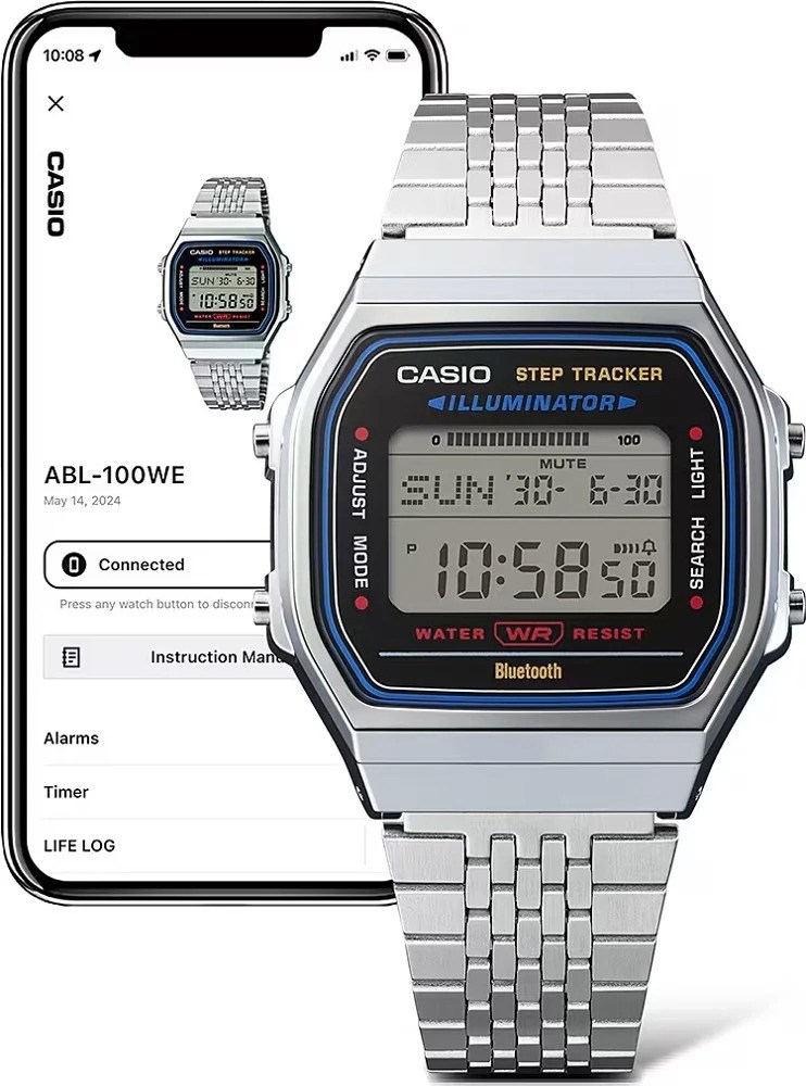 Casio ABL-100WE-7ADF Retro Dijital Unisex Kol Saati