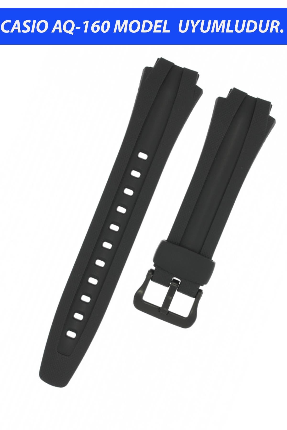 Casio AQ-160 Saat Uyumlu Silikon Saat Kordonu Kayışı