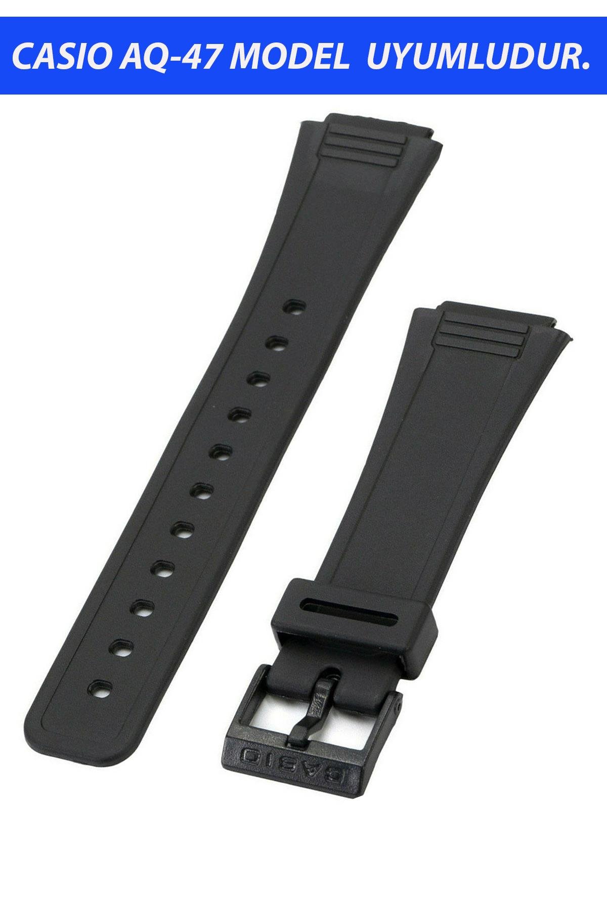 Casio AQ-47 Saat Uyumlu Silikon Saat Kordonu Kayışı