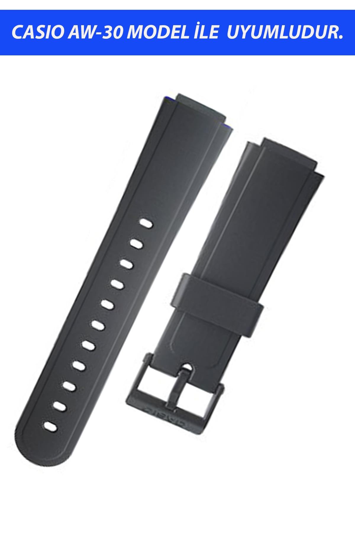 Casio AW-30 Saat Uyumlu Silikon Saat Kordonu Kayışı