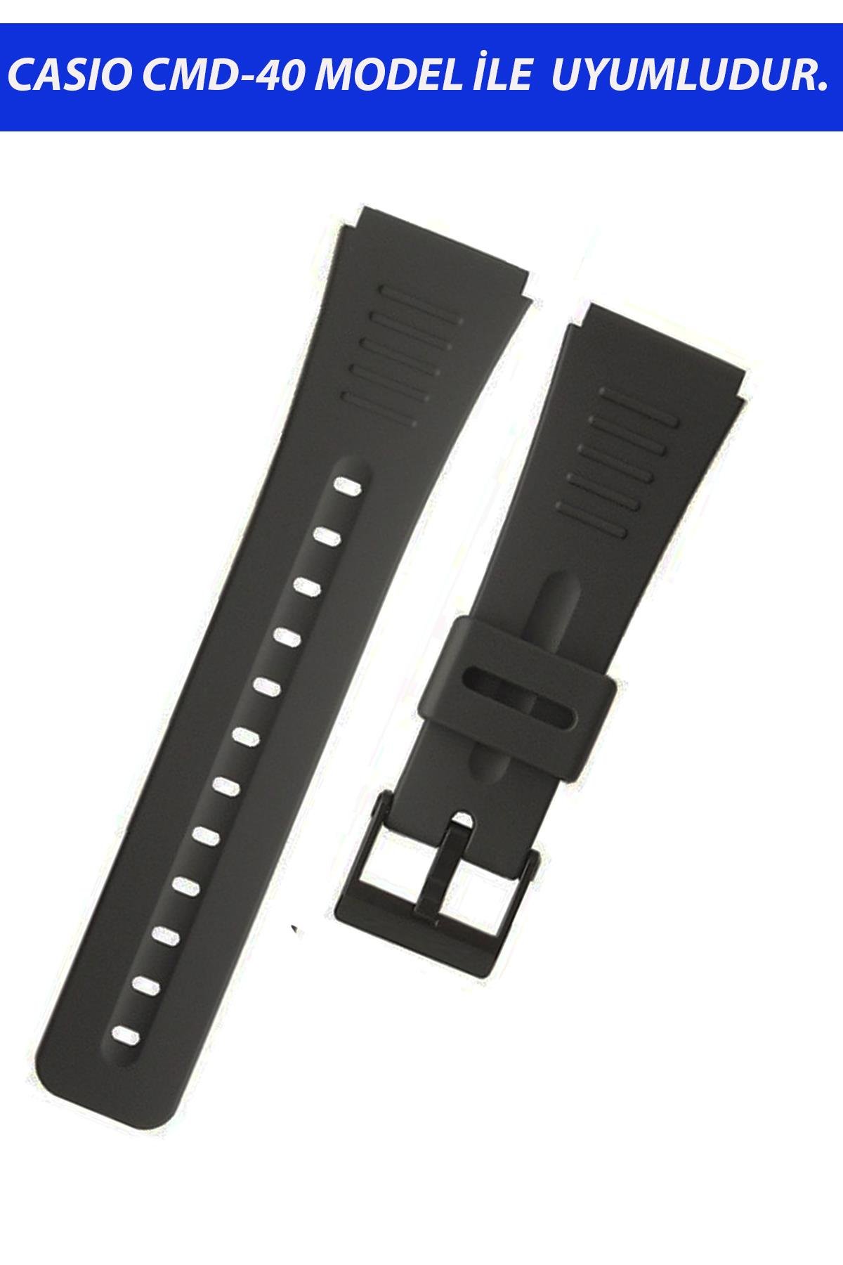 Casio CMD-40 Saat Uyumlu Silikon Saat Kordonu Kayışı