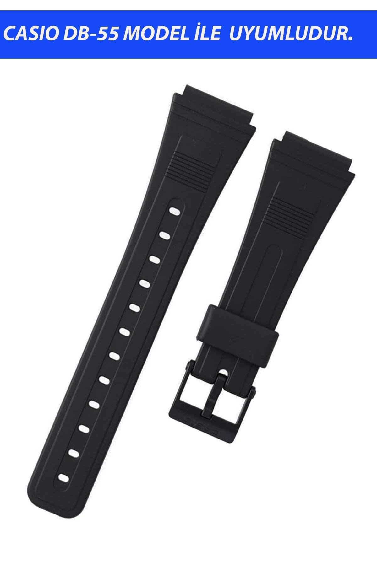 Casio DB-55 Saat Uyumlu Silikon Saat Kordonu Kayışı