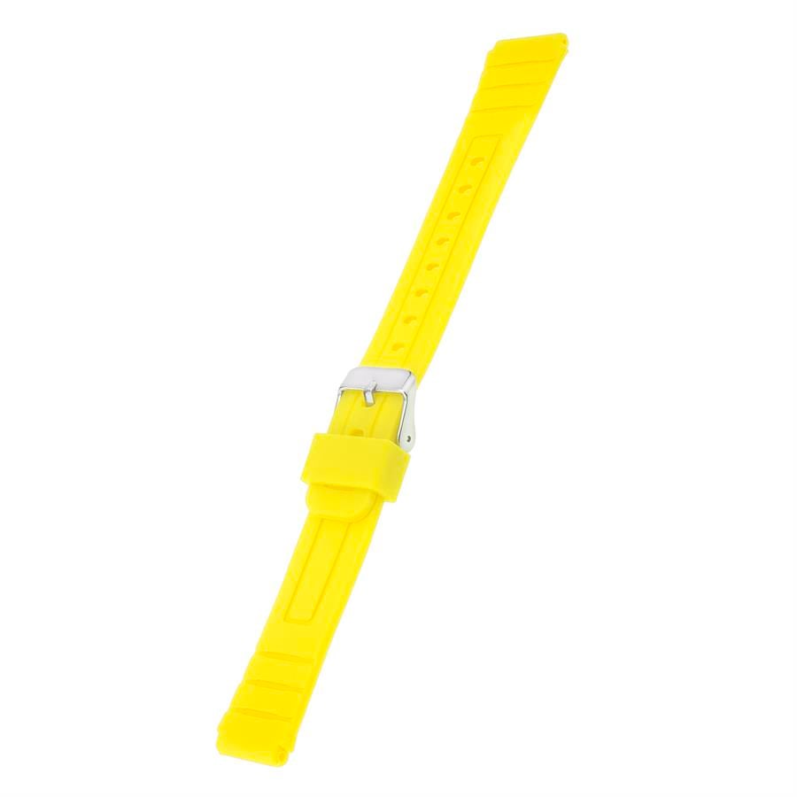 Casio F91 Uyumlu 18X16mm Sarı Silikon Saat Kordonu S02F91W-Y