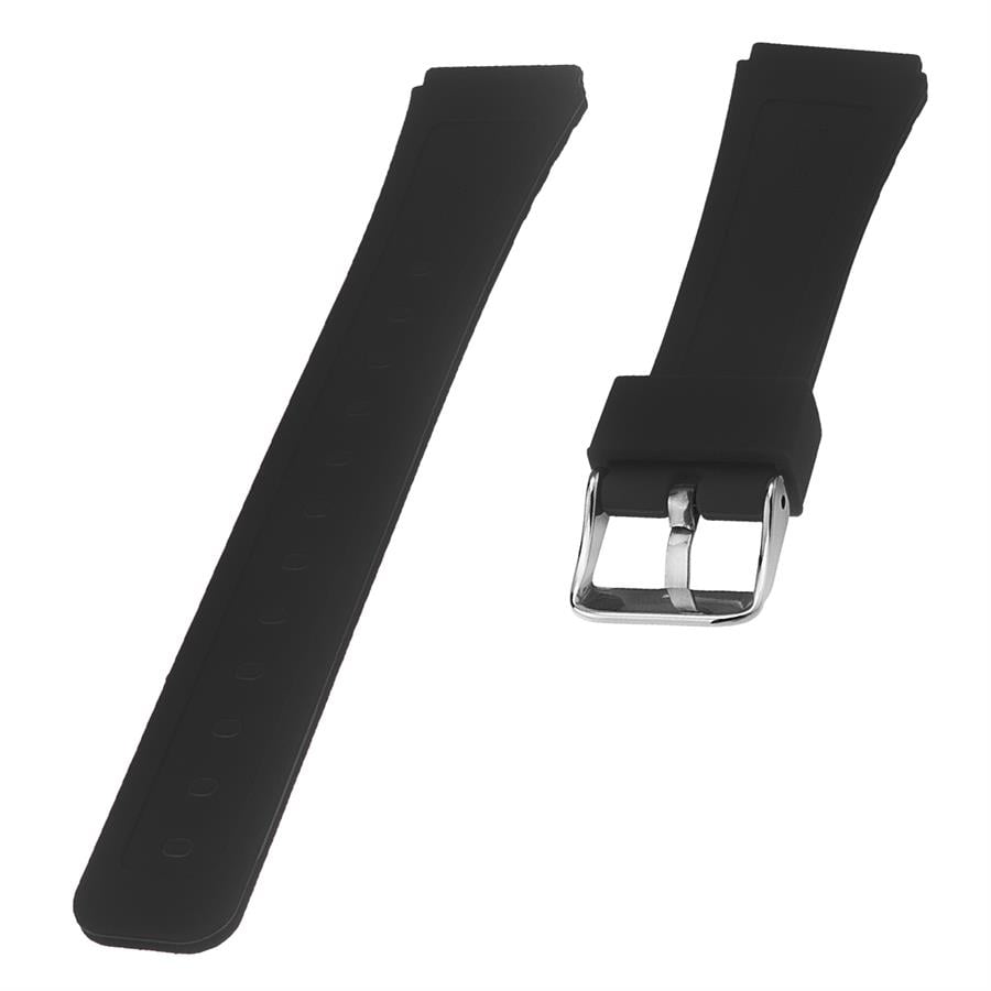 Casio F91 Uyumlu 18X16mm Siyah Silikon Saat Kordonu S02F91W-B