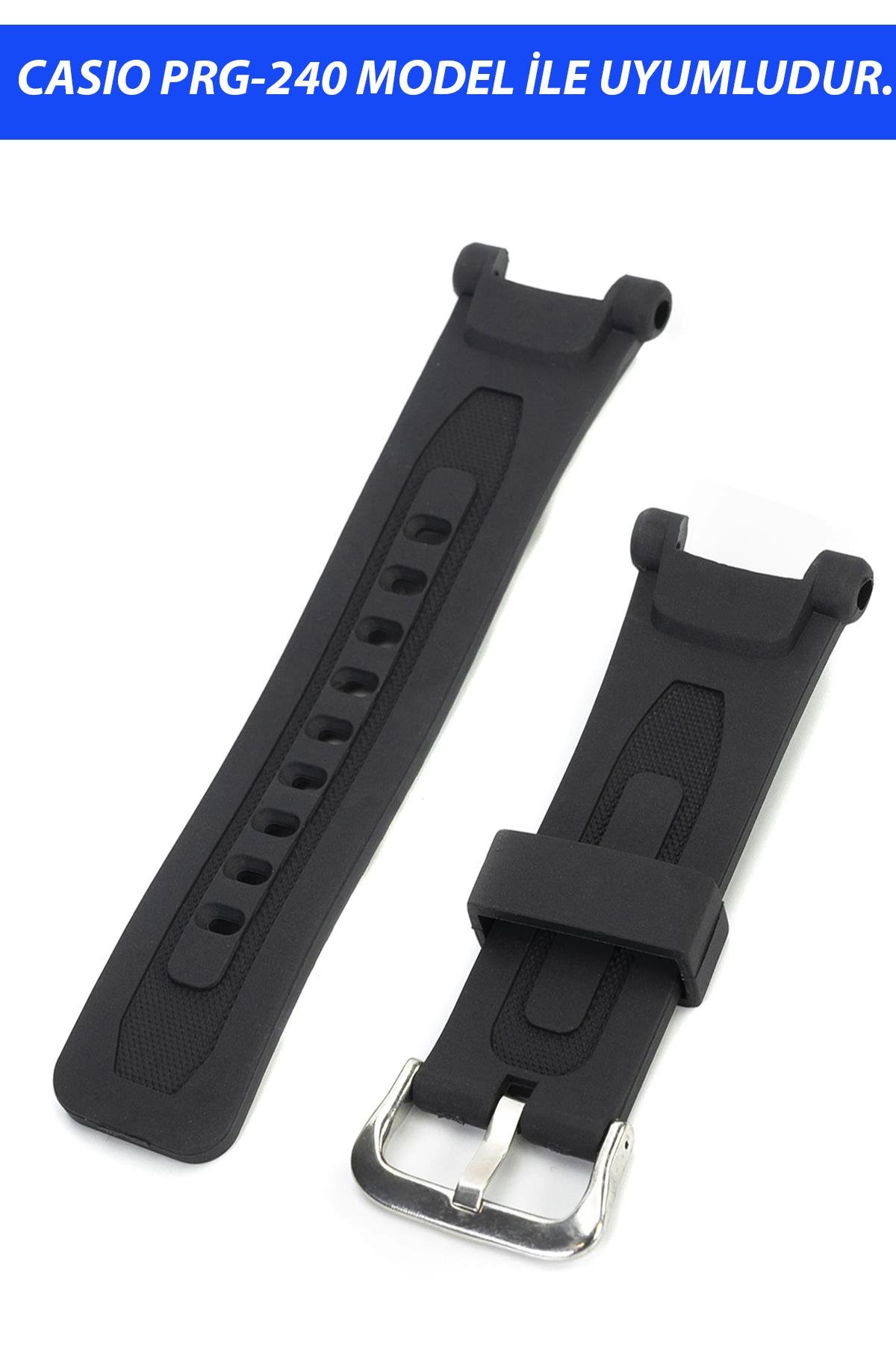 Casio PRG-240 Saat Uyumlu Silikon Saat Kordonu Kayışı