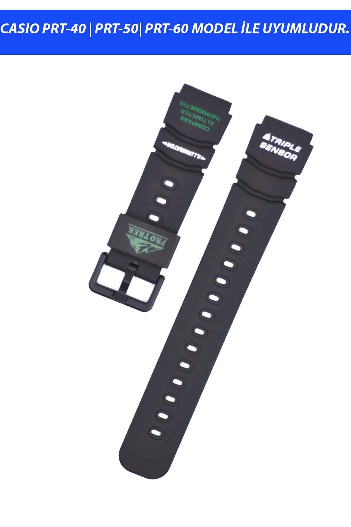 Casio PRT-40 PRT-50 PRT-60 Saat Uyumlu Silikon Saat Kordonu Kayışı