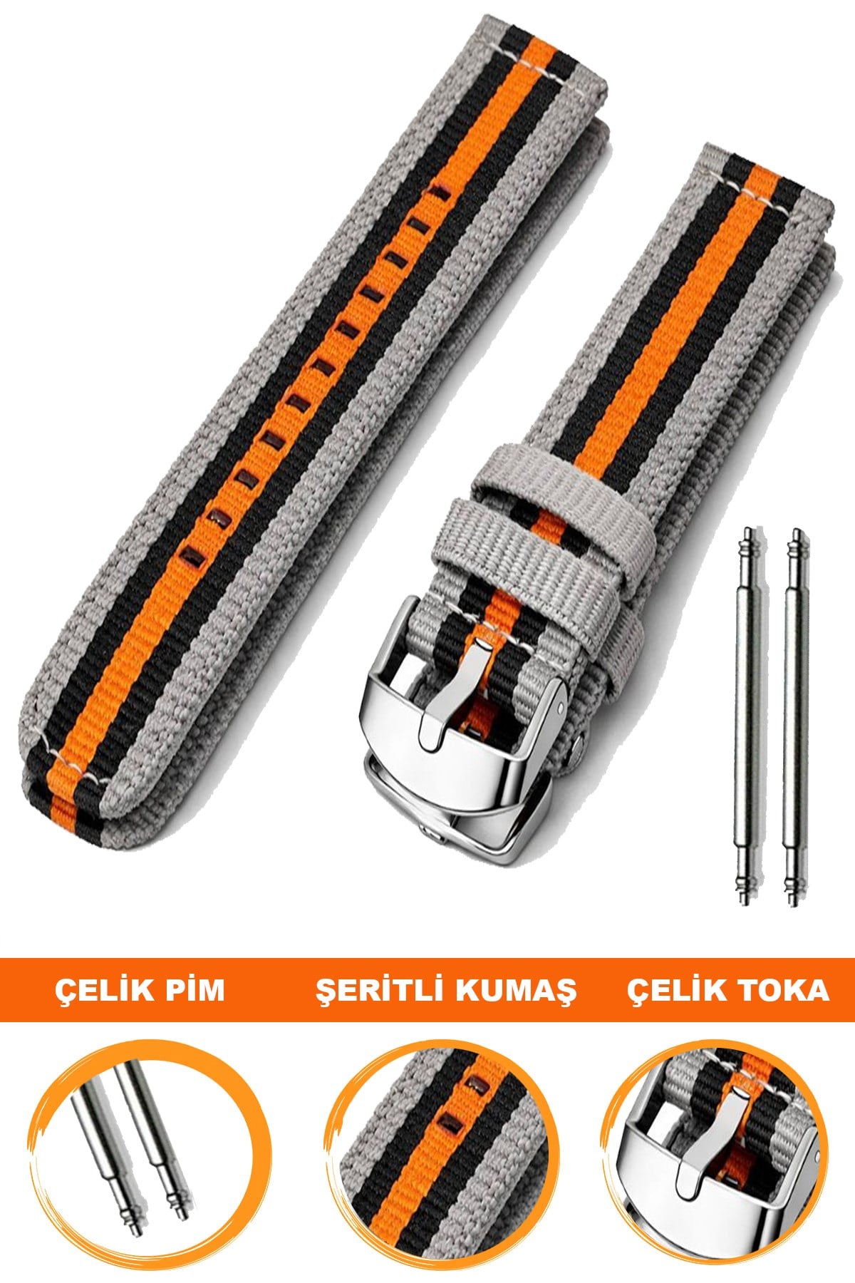 Cobra F32GR-GBT Tekstil Saat Kordonu
