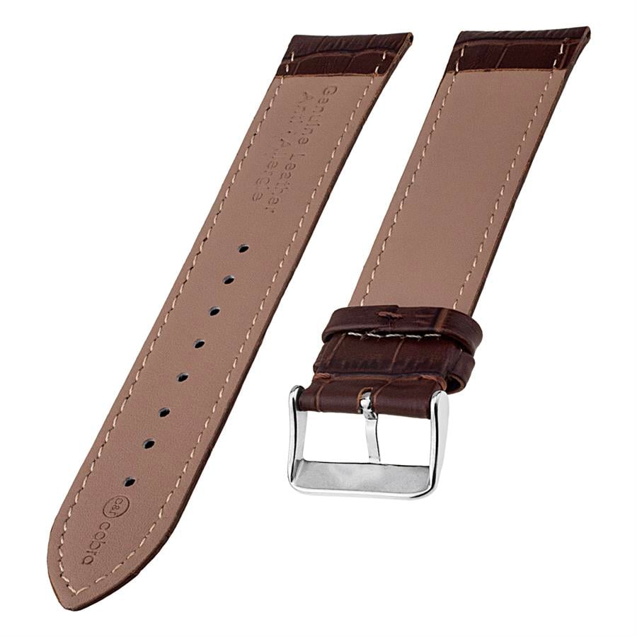 Cobra L04EV-K Krokodil Desen Hakiki Deri Saat Kordonu