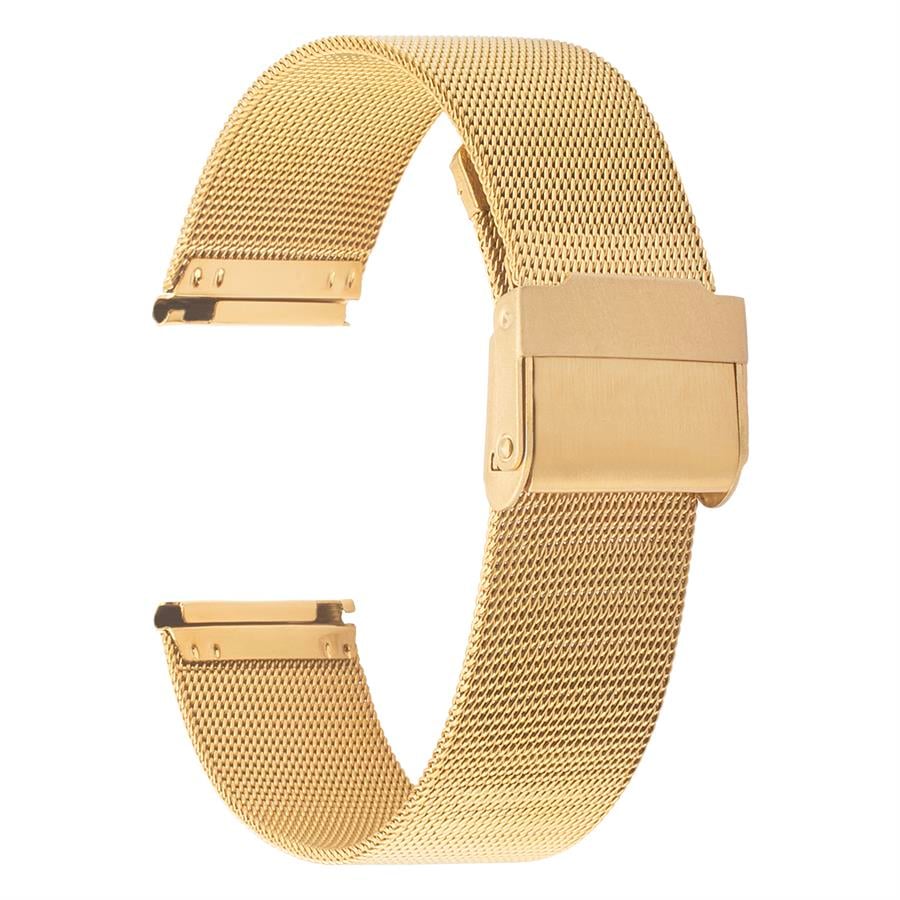 Cobra M16IH-G İnce Hasır Gold Renk Paslanmaz Çelik Saat Kordonu