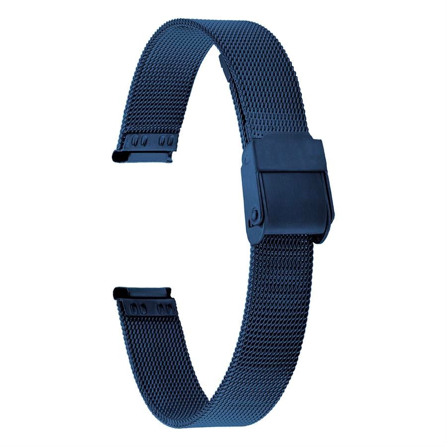 Cobra M16IH-L İnce Hasır Lacivert Renk Paslanmaz Çelik Saat Kordonu