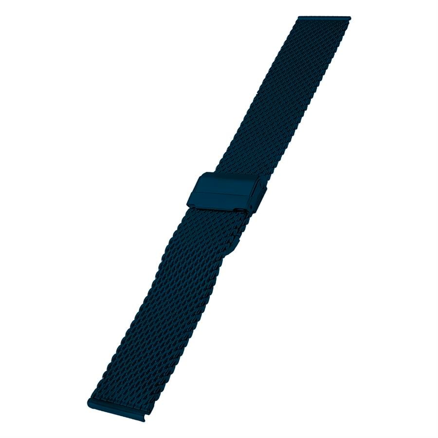 Cobra M16KH-L Kalın Hasır Lacivert Renk Paslanmaz Çelik Saat Kordonu