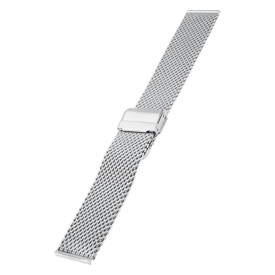 Cobra M16KH-S Kalın Hasır Silver Renk Paslanmaz Çelik Saat Kordonu