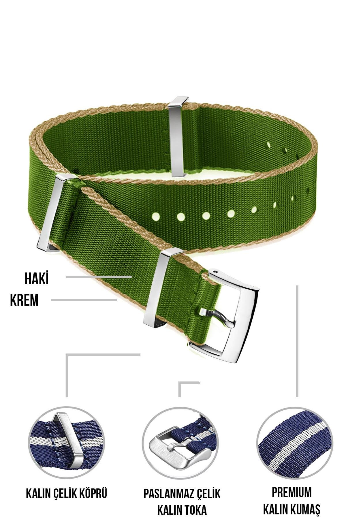 Cobra Paraşüt Kumaş  Saat Kordonu N39XWDS-WG