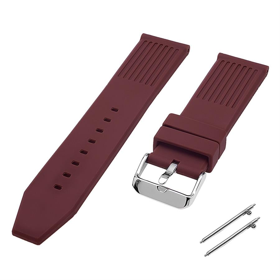 Cobra R14083-K Kahverengi 24mm Spor Kauçuk Saat Kordonu