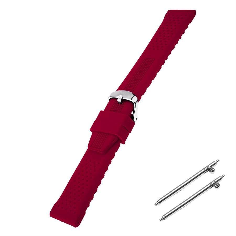 Cobra S01A16-BR Bordo Silikon Saat Kordonu