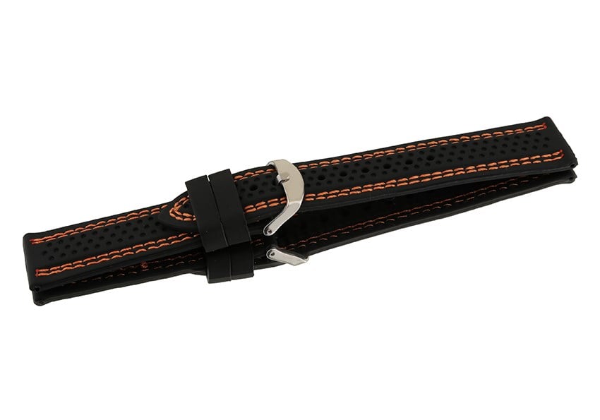 Cobra S01A30-BT Siyah Silikon Saat Kordonu