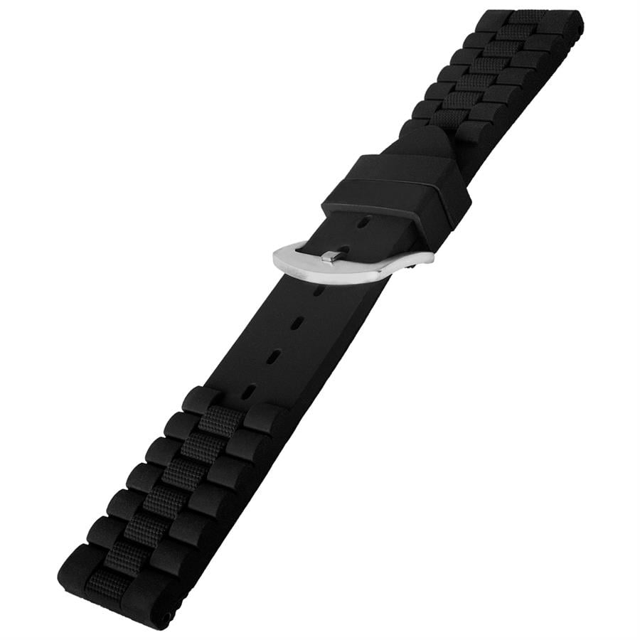 Cobra S01A35-B Siyah Silikon Saat Kordonu