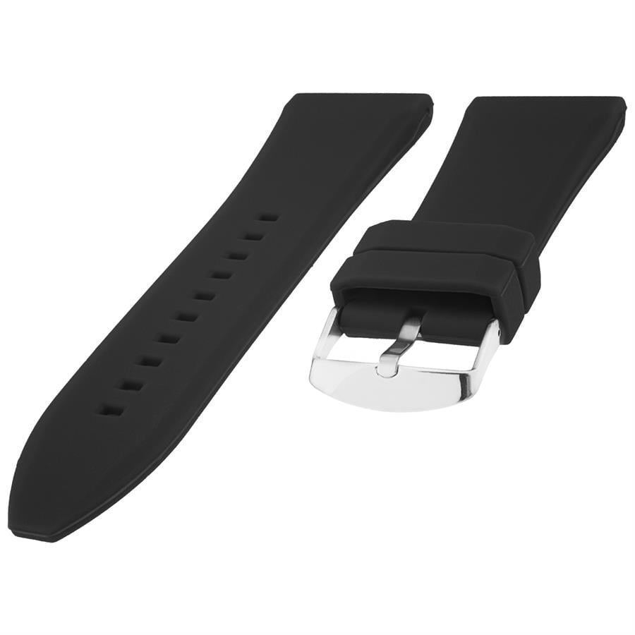 Cobra S01A36-B Siyah Silikon Saat Kordonu