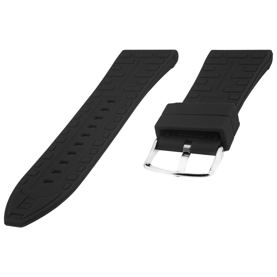 Cobra S01A36-B Siyah Silikon Saat Kordonu