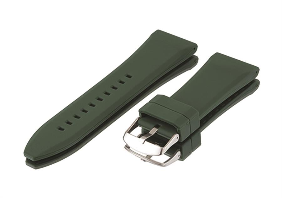 Cobra S01A36-DG Koyu Yeşil Silikon Saat Koyu Kordonu
